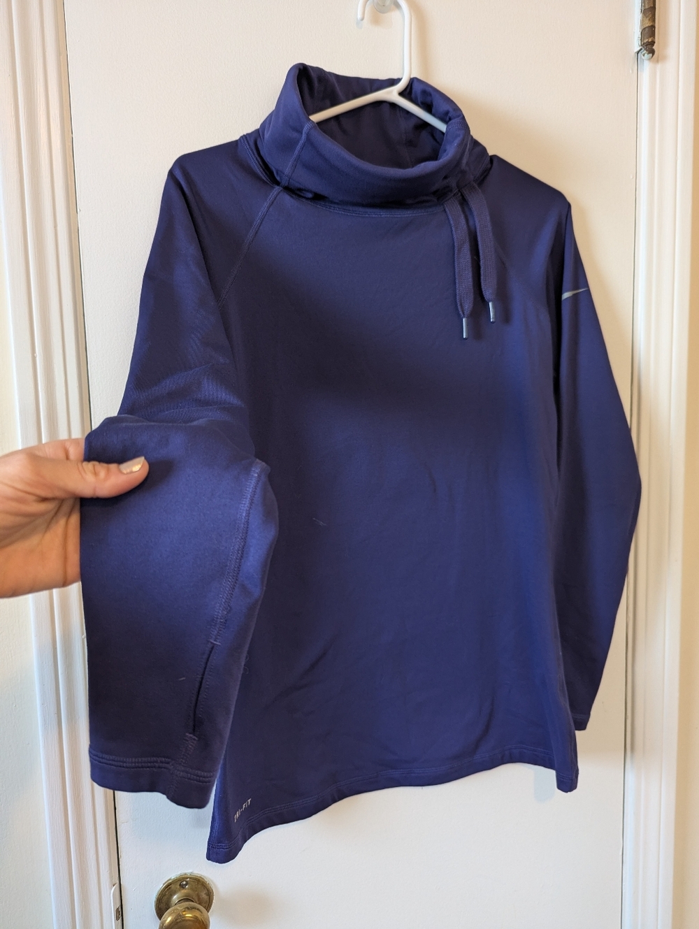 Women's Nike Pro Long Sleeve Dry Fit Royal Purple Pullover